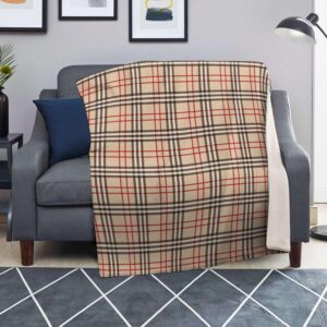 Beige Plaid Tartan Blanket fefe8164 da07 42b6 bbb8 00e016e80119