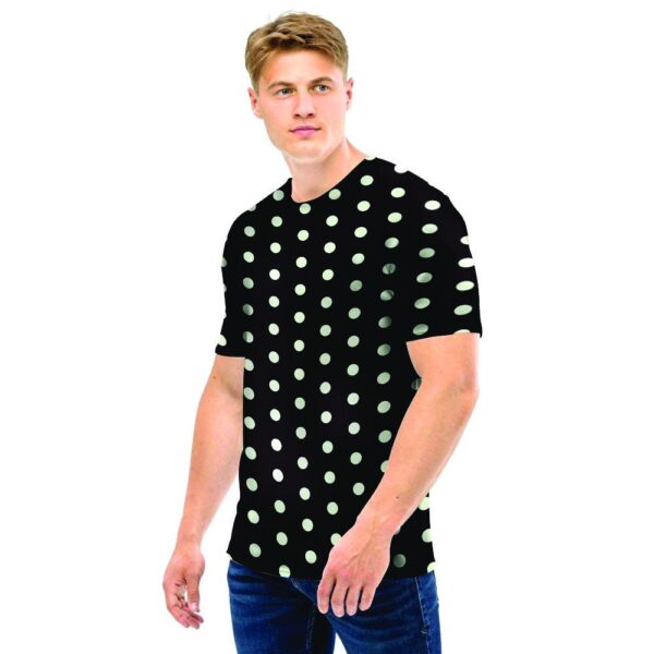 Black And White Polka Dot Men T Shirt