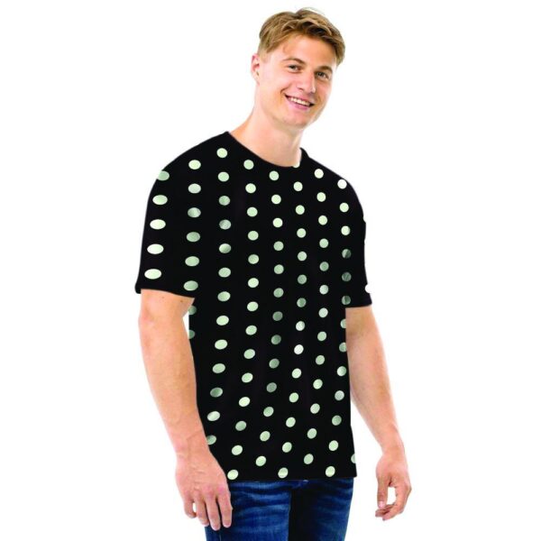 Black And White Polka Dot Men T Shirt