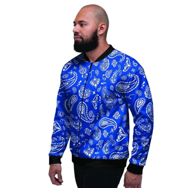 Blue Bandana Men’s Bomber Jacket