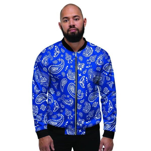 Blue Bandana Men’s Bomber Jacket