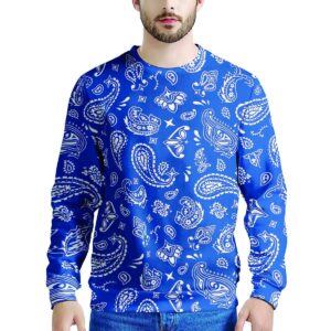 Blue Bandana Mens Sweatshirt 5ceff71f 4baf 4077 ae59 d6a172c44994