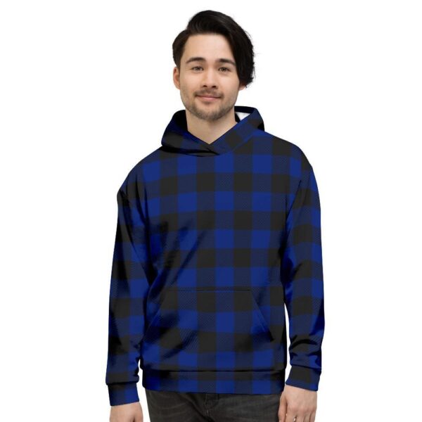 Blue Buffalo Plaid Men’s Hoodie