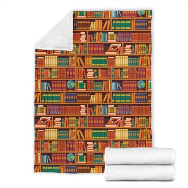 Book Lover Library Librarian Print Pattern Blanket