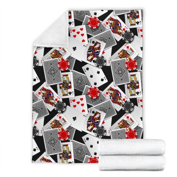 Casino Poker Print Pattern Blanket