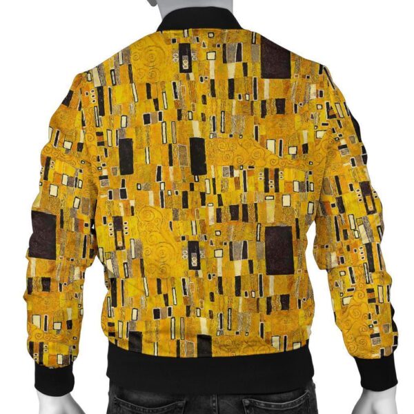 Klimt Gold Print Pattern Men’s Bomber Jacket