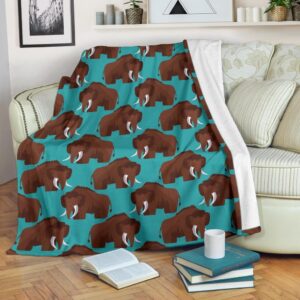 Mammoth Blue Pattern Print Blanket 71866eeb 521e 4ca5 b494 4957f14a32ff