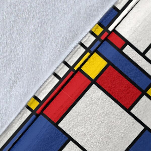 Mondrian Pattern Print Blanket