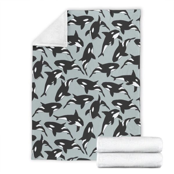 Orca Killer Whale Print Pattern Blanket