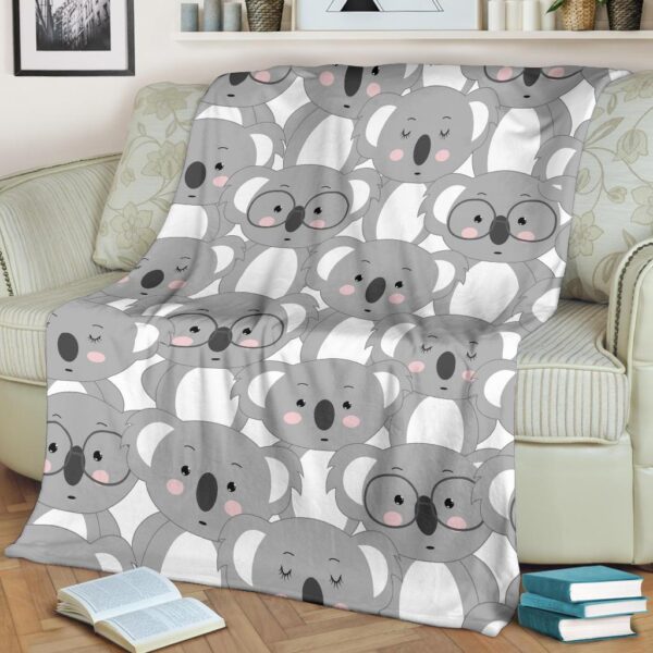 Pattern Print Koala Blanket