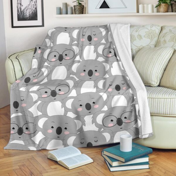 Pattern Print Koala Blanket