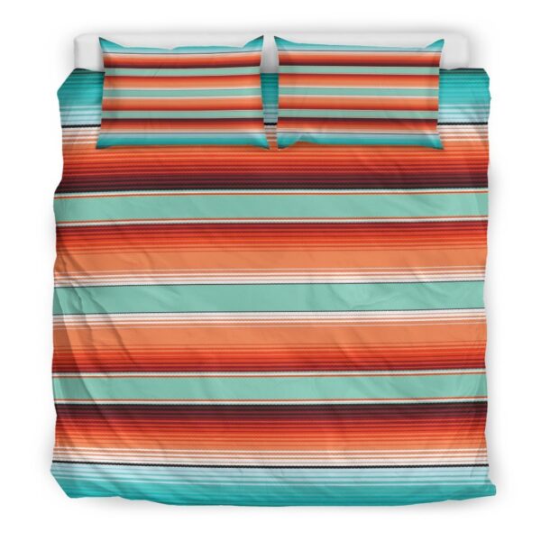 Pattern Print Mexican Blanket Baja Serape Duvet Cover Bedding Set