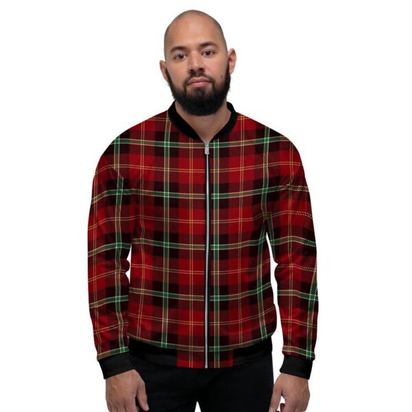 Royal Stewart Red Plaid Tartan Men’s Bomber Jacket