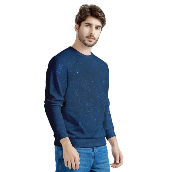 Space Blue Galaxy Men’s Sweatshirt