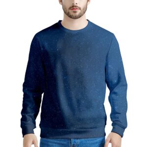 Space Blue Galaxy Mens Sweatshirt 299b777d 013a 4e01 9cff fe37f8dd6359