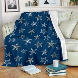 Starfish Pattern Print Blanket 185ee67f 2a41 4ed8 a42c dbbef5e50557