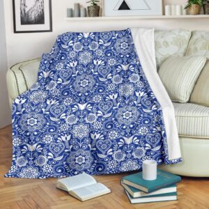 Swedish Floral Pattern Print Blanket 546097b2 e3c4 442c 8881 2a0edf477269