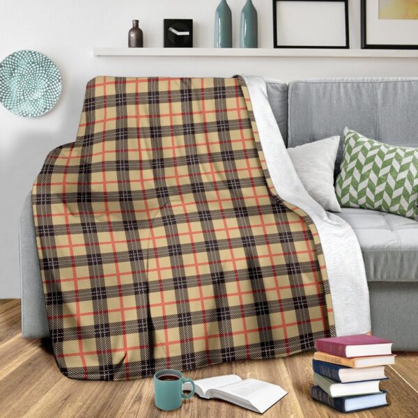 Tartan Scottish Beige Plaids Blanket