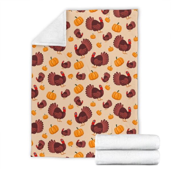 Thankgiving Turkey Pattern Print Blanket