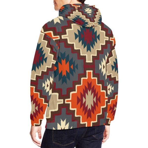 Tribal Indians Native American Aztec Navajo Print Men Pullover Hoodie