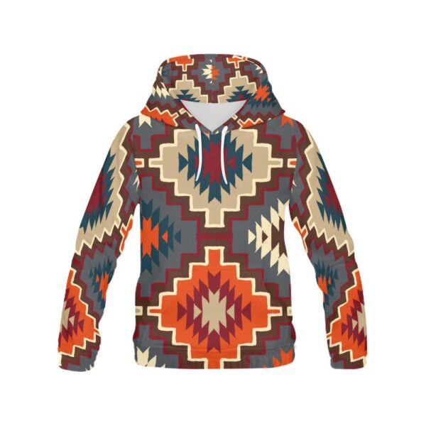 Tribal Indians Native American Aztec Navajo Print Men Pullover Hoodie