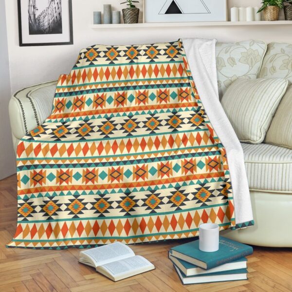 Tribal Native American Aztec Indians Navajo Print Blanket