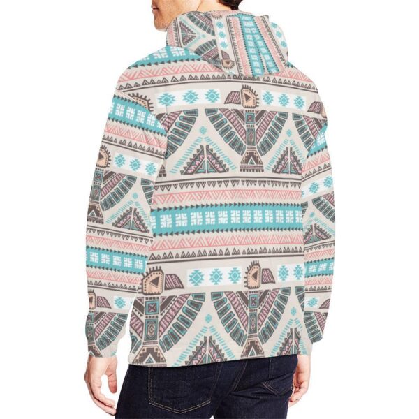 Tribal Native Indians American Aztec Navajo Print Men Pullover Hoodie