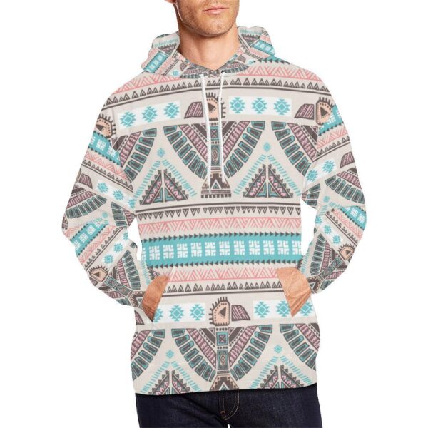 Tribal Native Indians American Aztec Navajo Print Men Pullover Hoodie