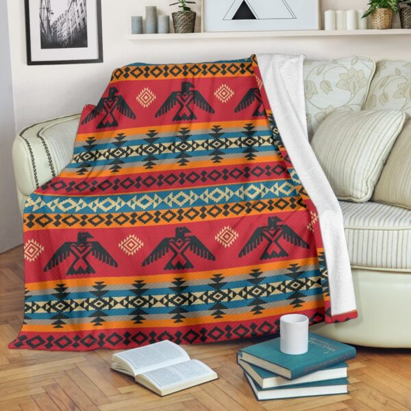 Tribal Navajo Native Indians American Aztec Print Blanket