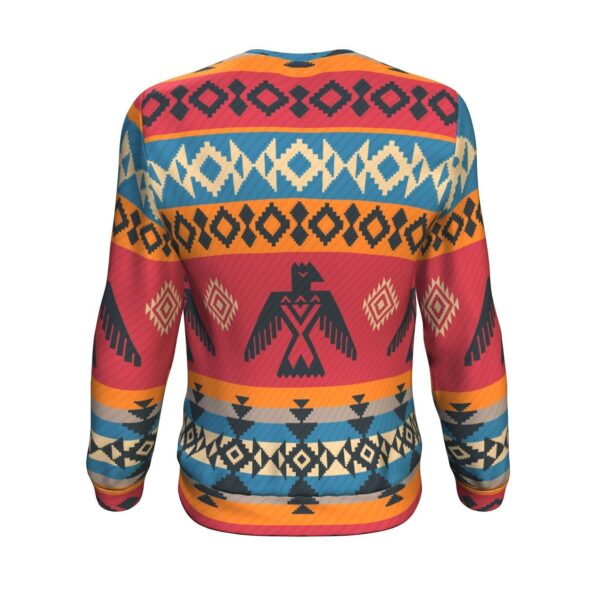 Tribal Navajo Native Indians American Aztec Print Men Crew Neck Sweatshirt