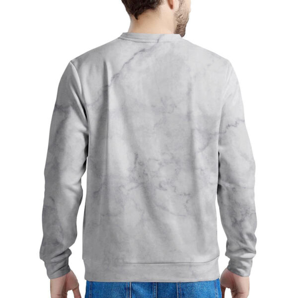 White Marble Men’s Sweatshirt