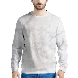 White Marble Mens Sweatshirt 982de9a4 5cbe 4b7c b105 7fb565b69ac9