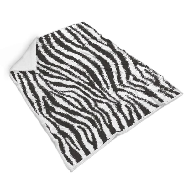 White Tiger Pattern Print Throw Blanket